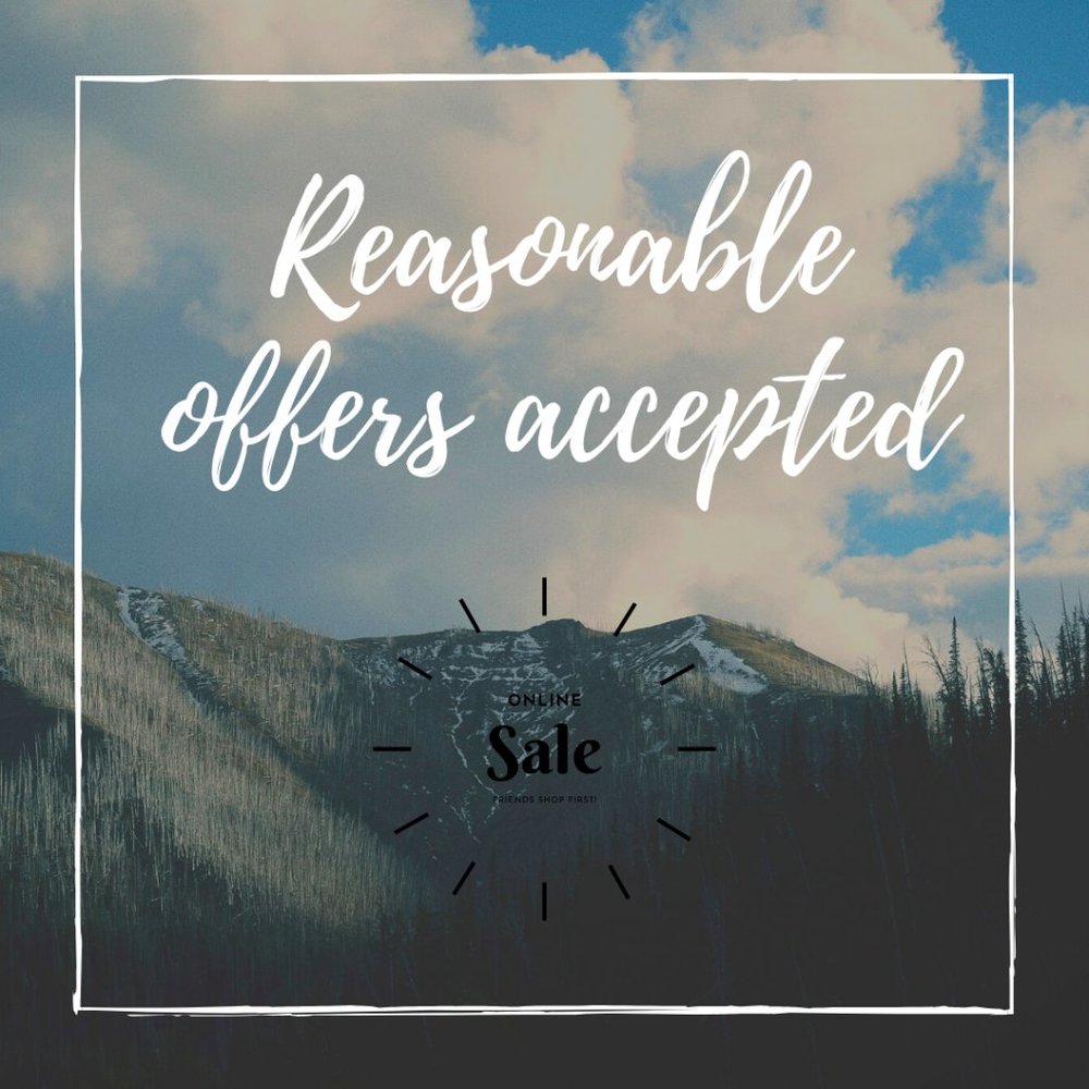 Reasonable offers accepted